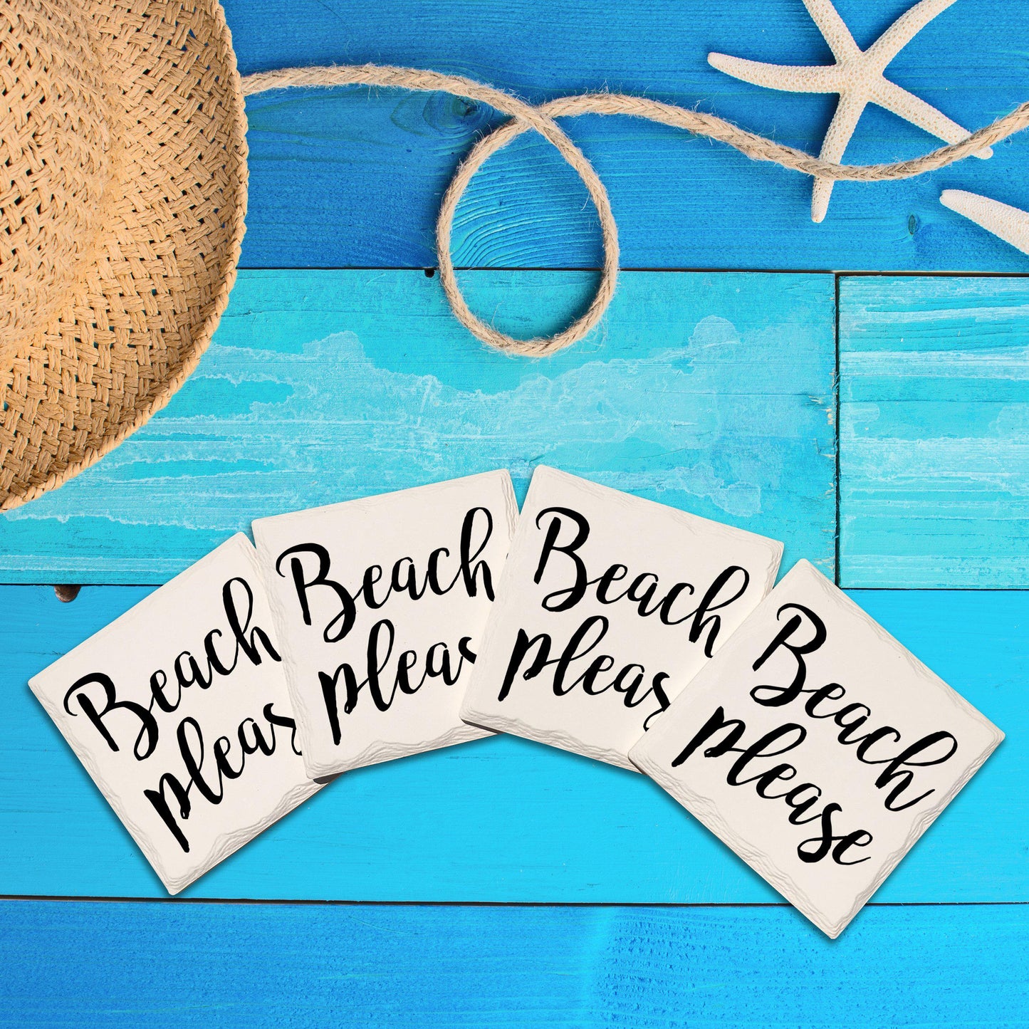 Beach Please Drink Coaster