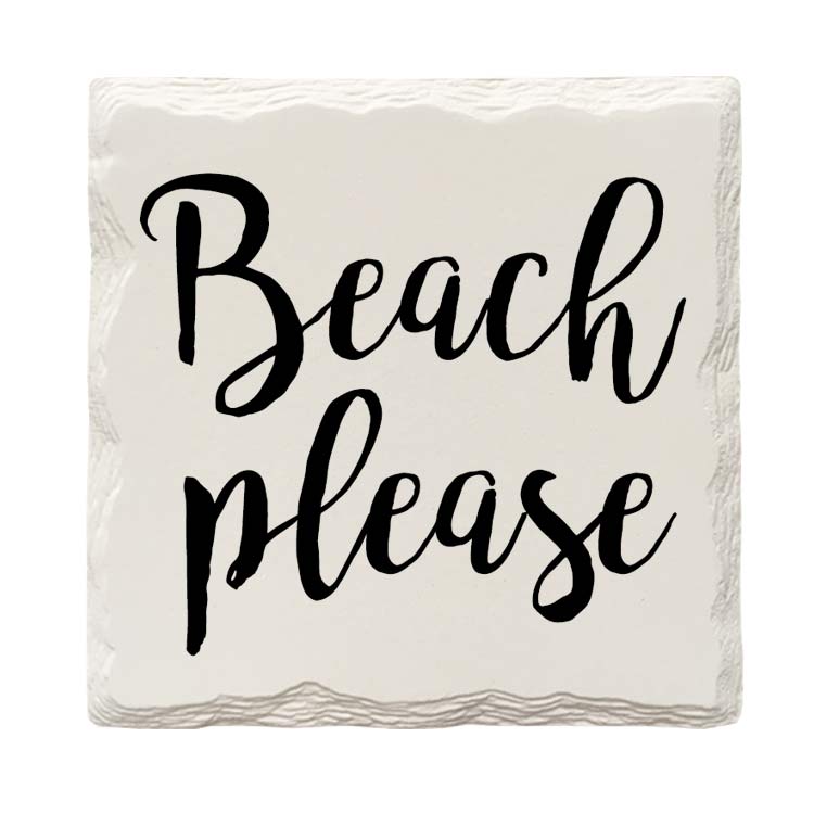 Beach Please Drink Coaster