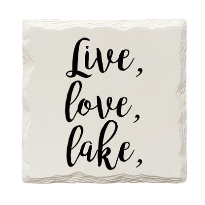 Live, Love, Lake Drink Coaster