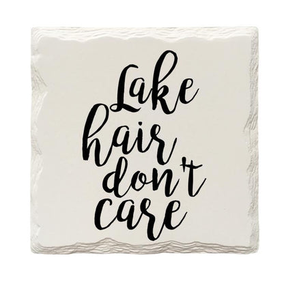 Lake Hair Don't Care Drink Coaster