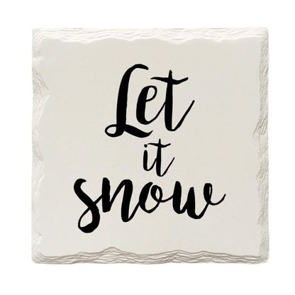 Let It Snow Drink Coaster