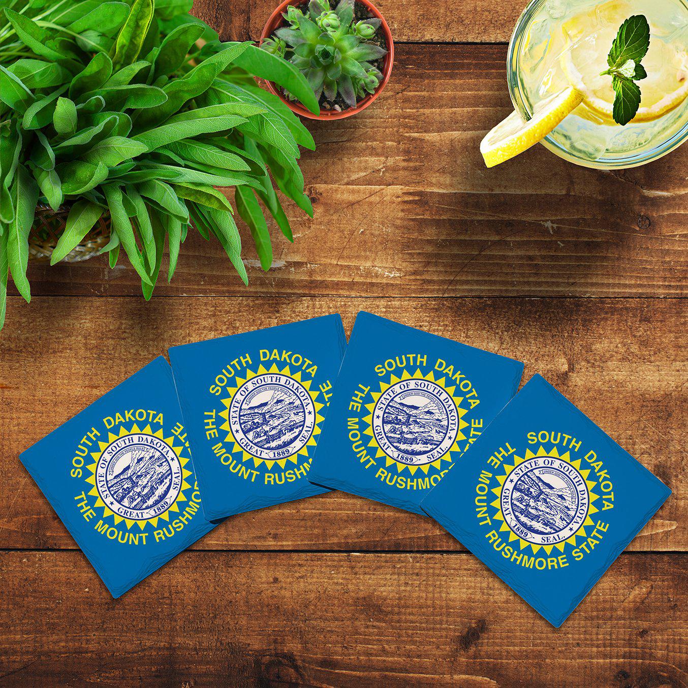 South Dakota State Flag | Drink Coaster