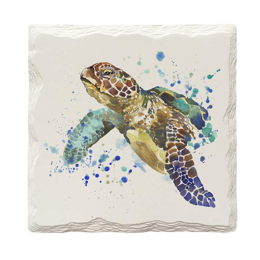 Watercolor Sea Turtles-Mill Wood Art