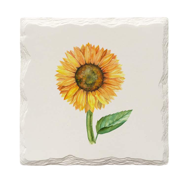 Single Sunflower | Drink Coaster