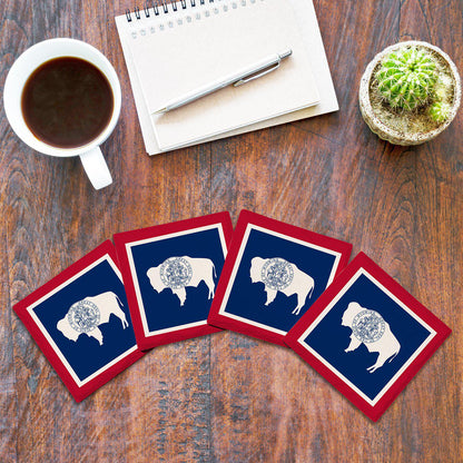 Wyoming State Flag | Drink Coaster