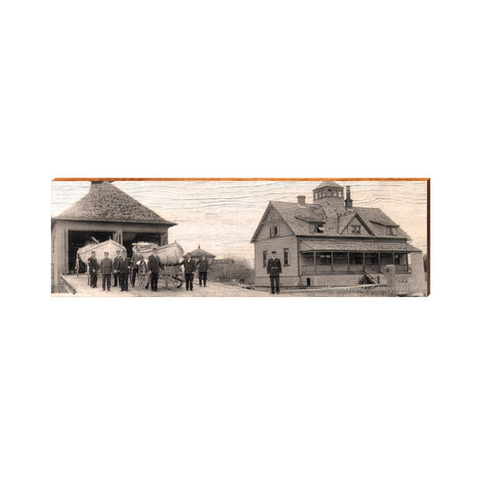 Sullivan's Island Life Saving Station Sign | Real Art Print on Wood