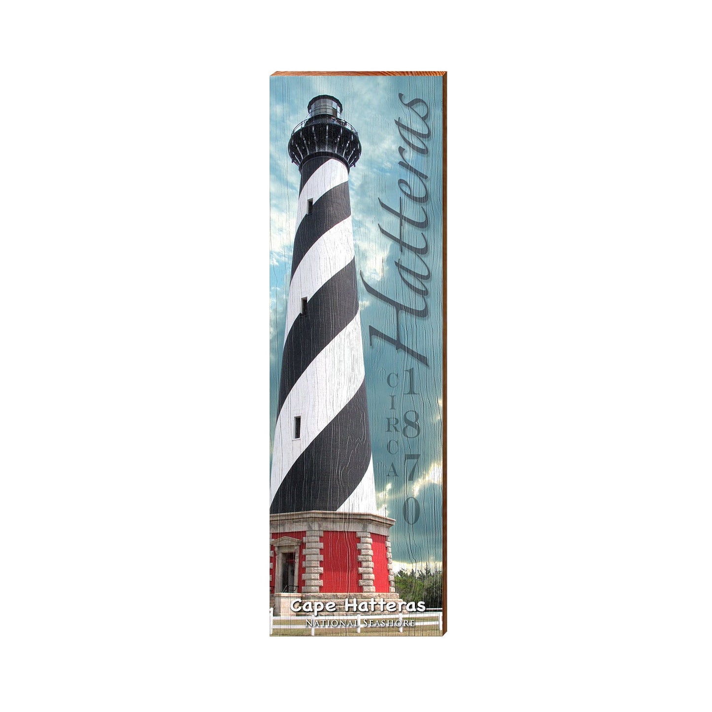 Cape Hatteras Lighthouse | Real Art Print on Wood