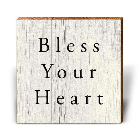 Bless Your Heart Wooden Sign | Wall Art Print on Real Wood