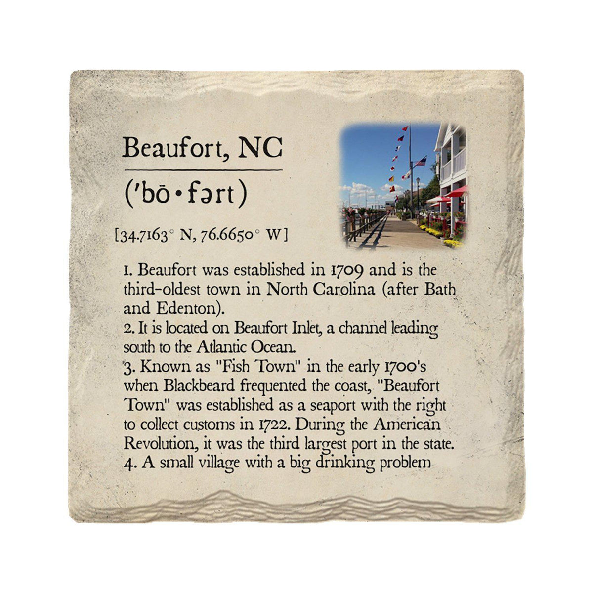 Beaufort, North Carolina Definition | Absorbent Ceramic Drink Coaster