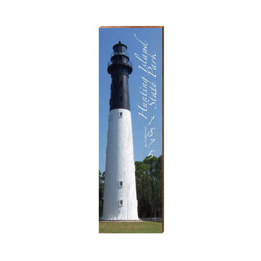 Hunting Ilsnad State Park Lighthouse | Real Wood Art Print