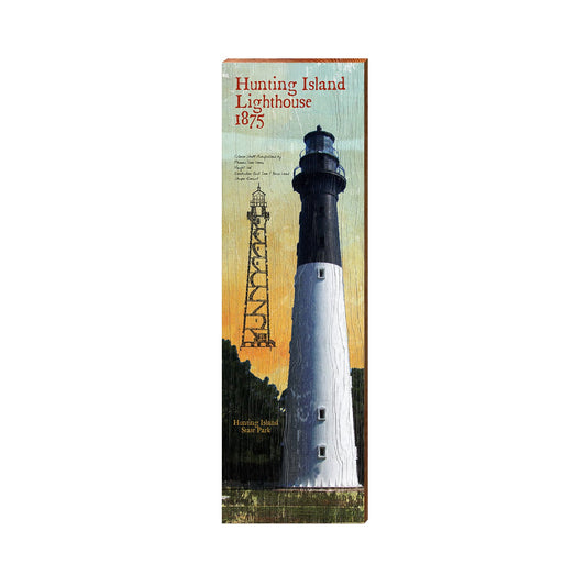 Hunting Island Lighthouse Study | Real Wood Art Print