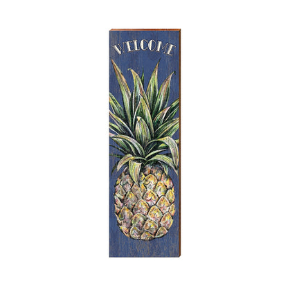 Welcome Pineapple Sign | Real Wood Art Print