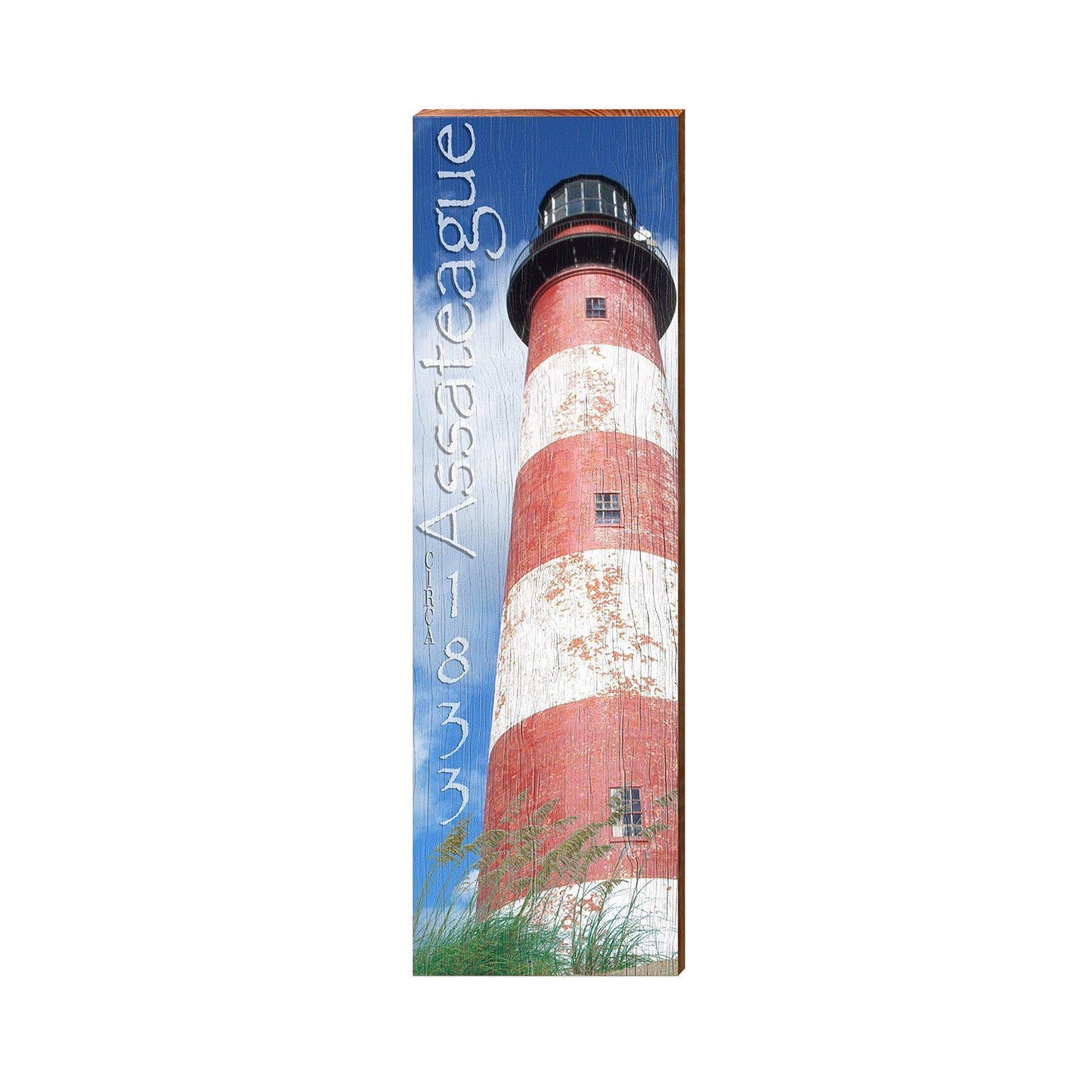 Assateague Lighthouse | Wall Art Print on Real Wood