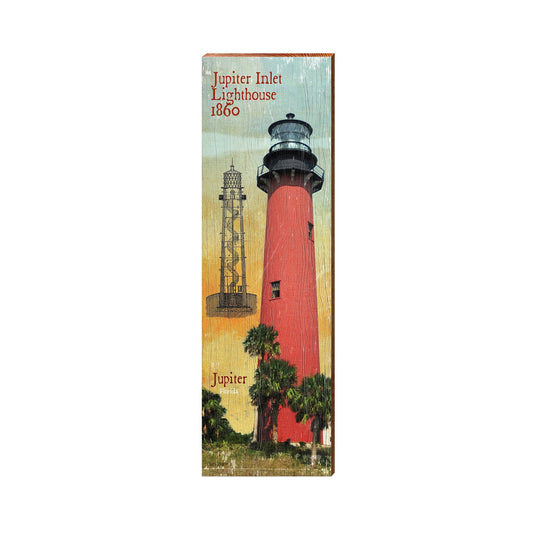 Jupiter Inlet Lighthouse Study  | Real Wood Art Print