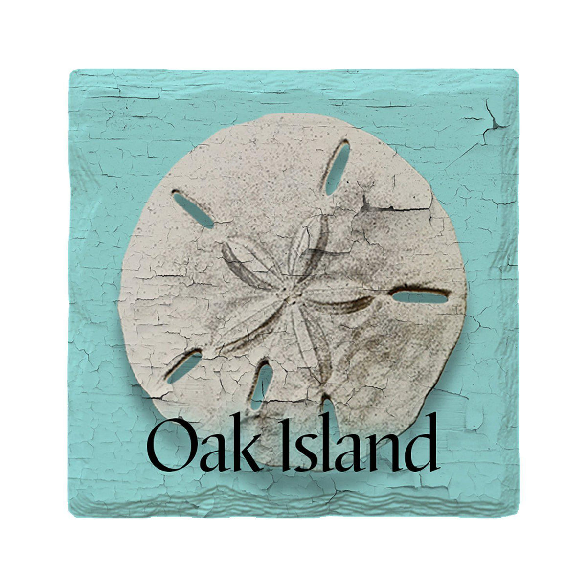Oak Island Sand Dollar Blue | Absorbent Ceramic Drink Coaster
