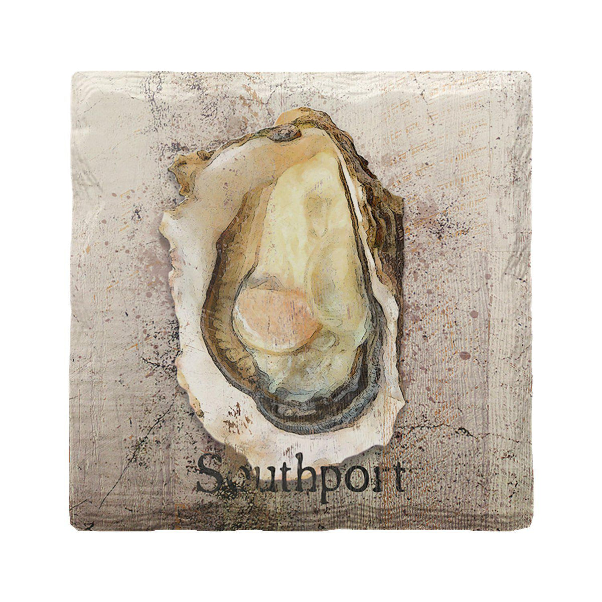 Southport Oyster Tan | Absorbent Ceramic Drink Coaster