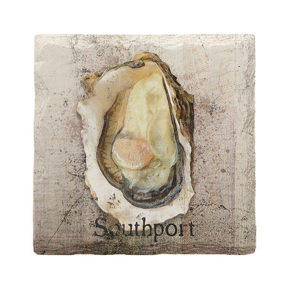 Southport Oyster Tan | Absorbent Ceramic Drink Coaster