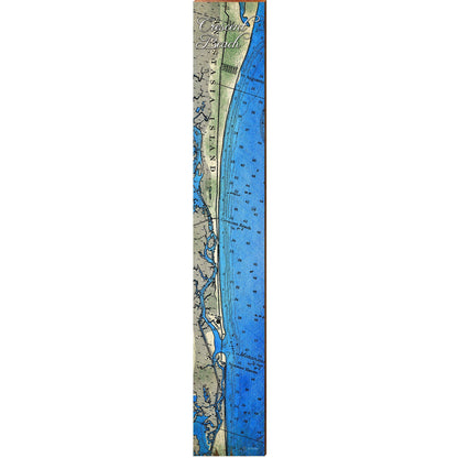 Crescent Beach, Florida Map Wooden Sign | Wall Art Print on Real Wood