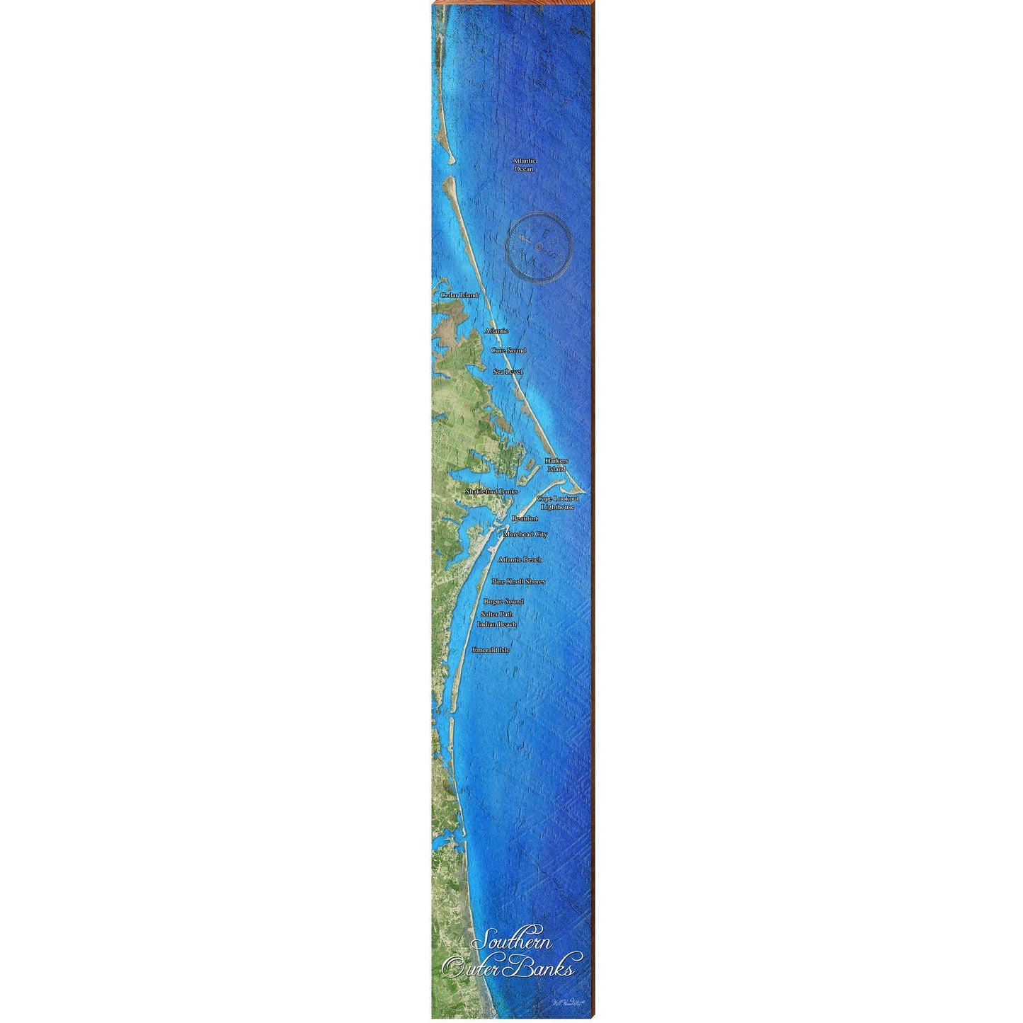 Southern Outer Banks | Wall Art Print on Real Wood