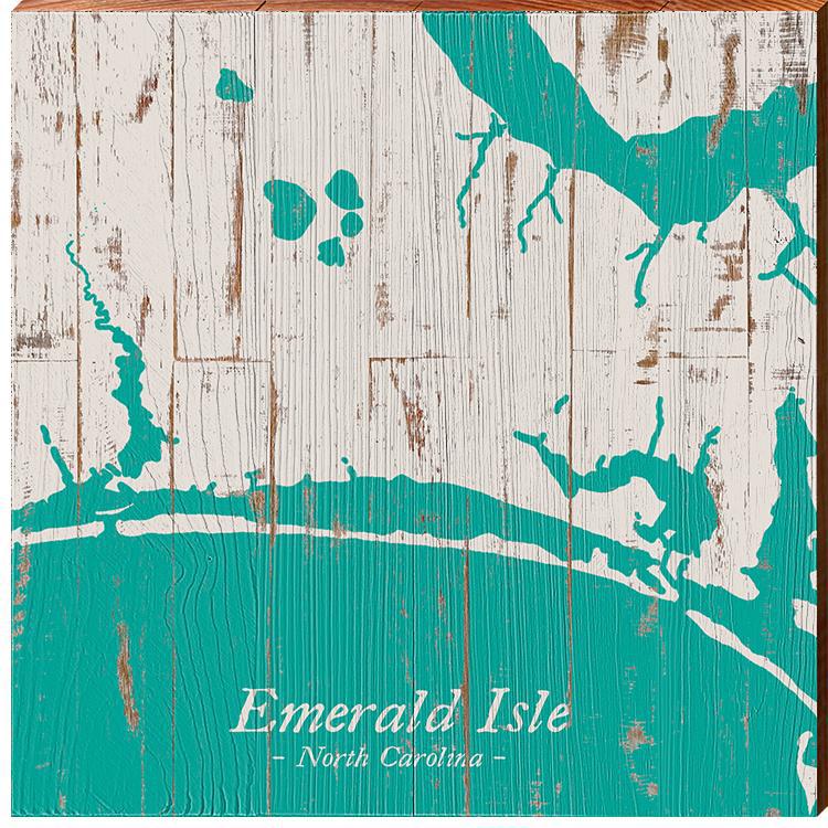 Emerald Isle, North Carolina | Wall Art Print on Real Wood