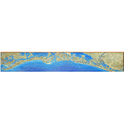 Estero Island, Florida | Wall Art Print on Real Wood