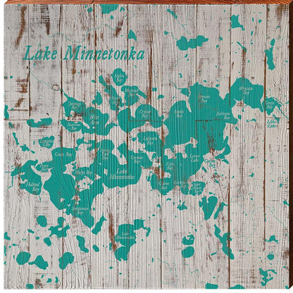 Lake Minnetonka, Minnesota | Wall Art Print on Real Wood