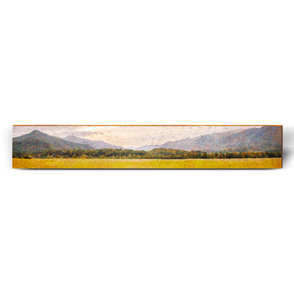 Open Field Valley Large | Wall Art Print on Real Wood