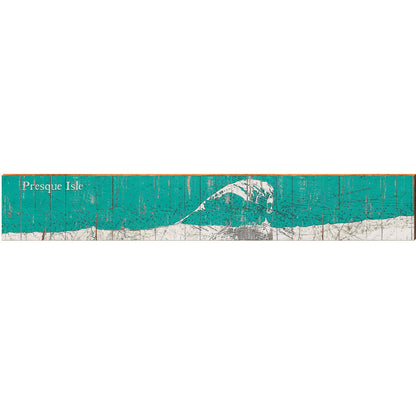 Presque Isle, Pennsylvania Map | Wall Art Print on Real Wood