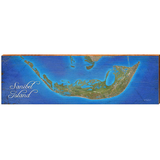 Sanibel Island, Florida | Wall Art Print on Real Wood