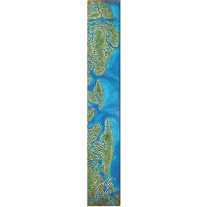 St. Simons Island, Georgia Map Wooden Sign | Wall Art Print on Real Wood