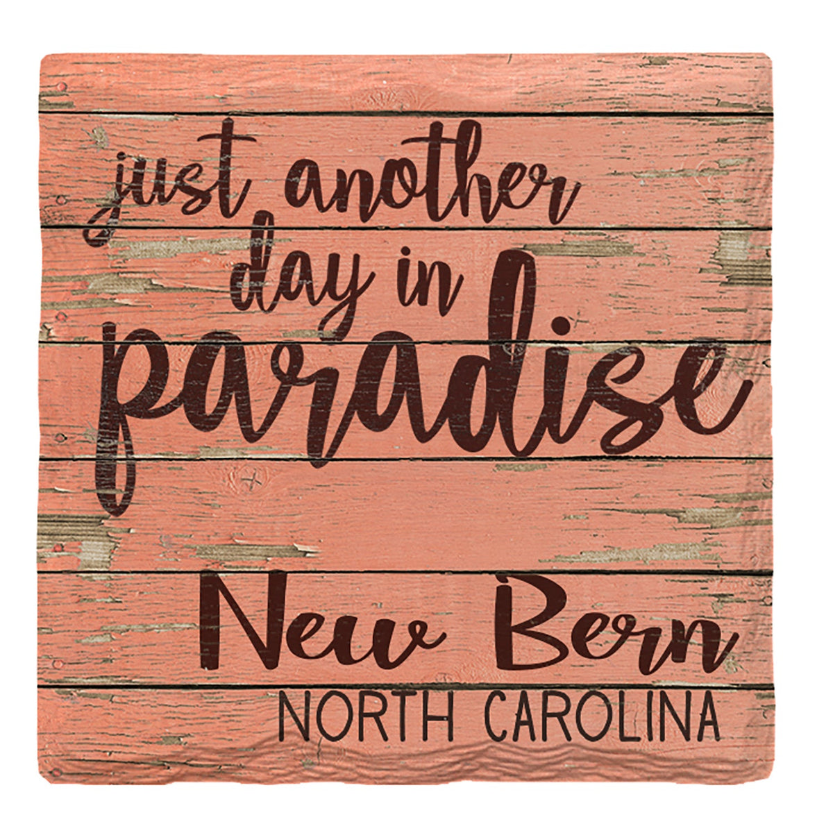 Paradise New Bern, NC | Absorbent Ceramic Drink Coaster