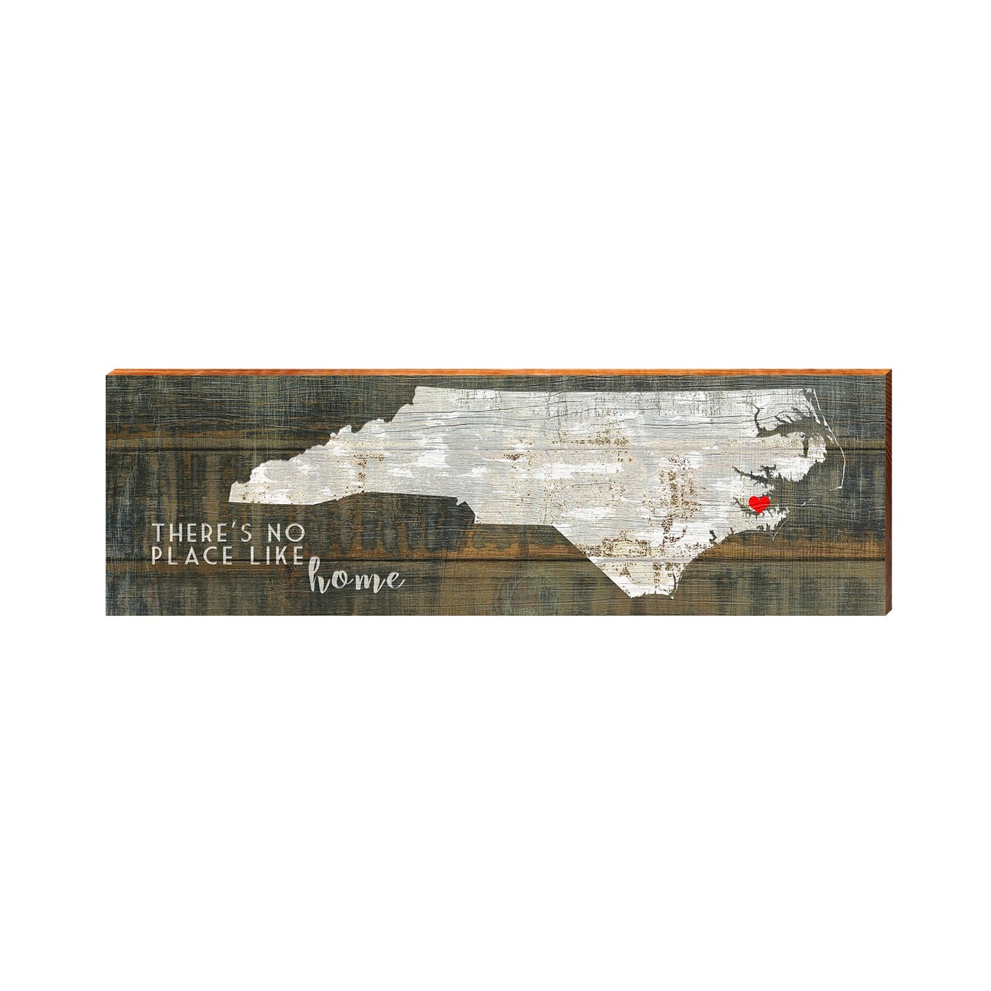 No Place Like Home North Carolina Sign | Real Art Print on Wood