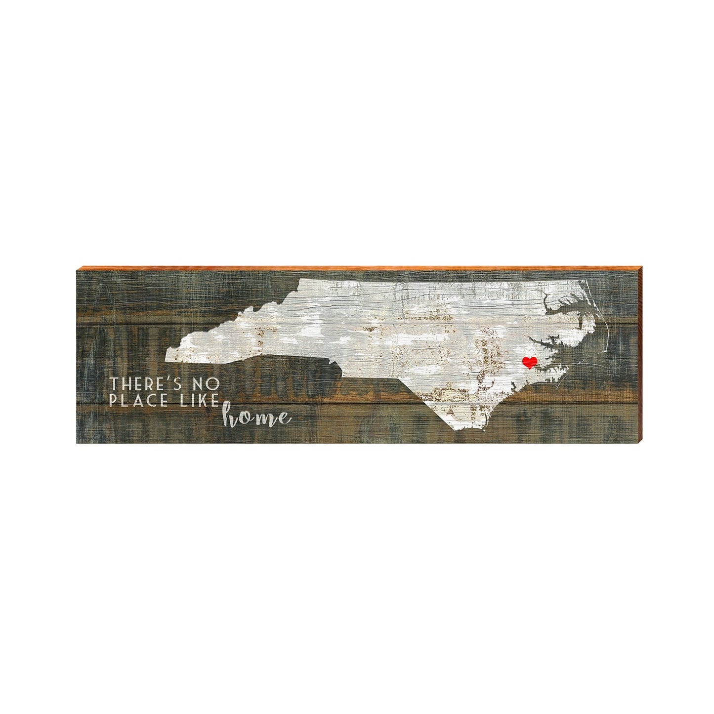 No Place Like Home North Carolina Sign | Real Art Print on Wood