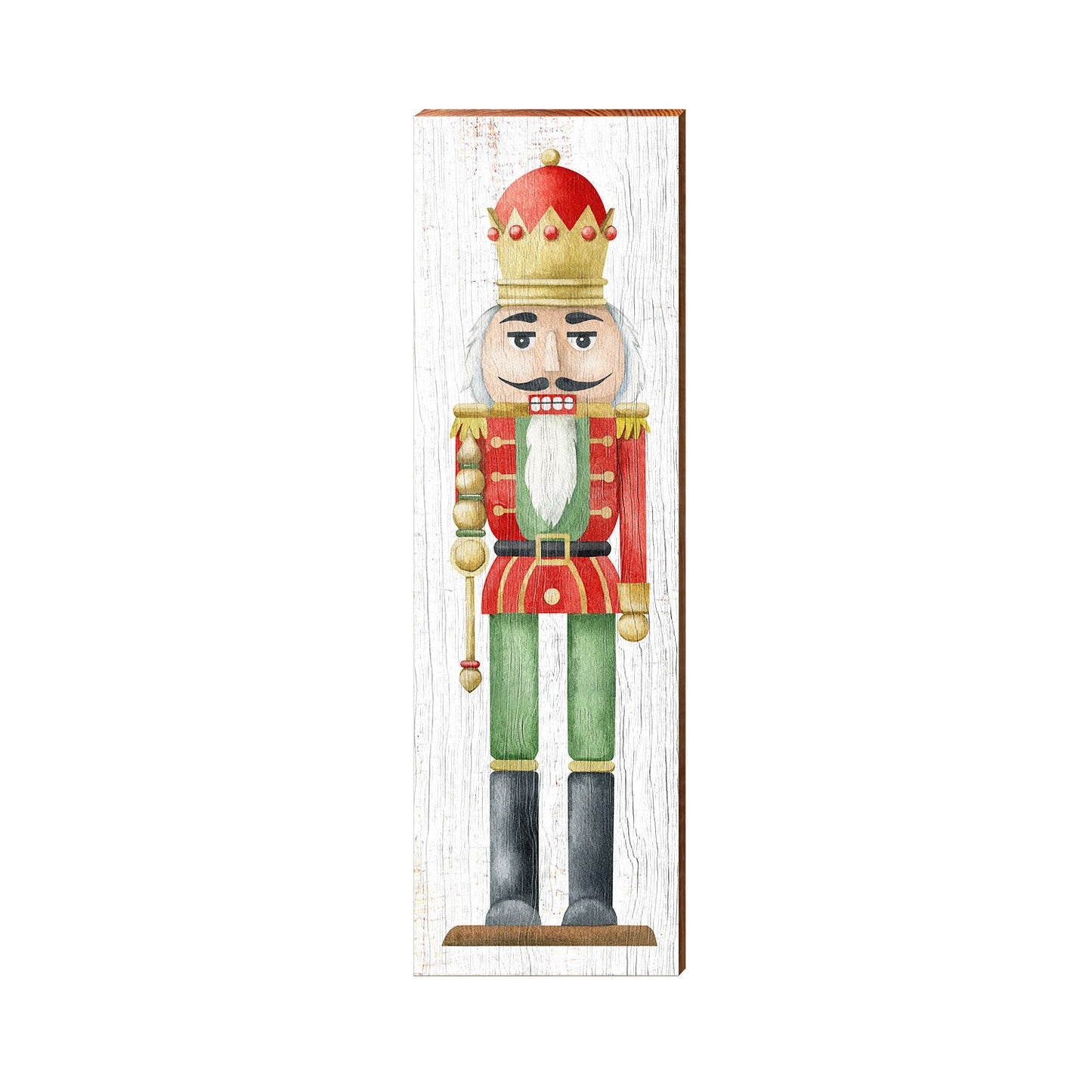 Nutcracker Christmas Wooden Sign | Wall Art Print on Real Wood