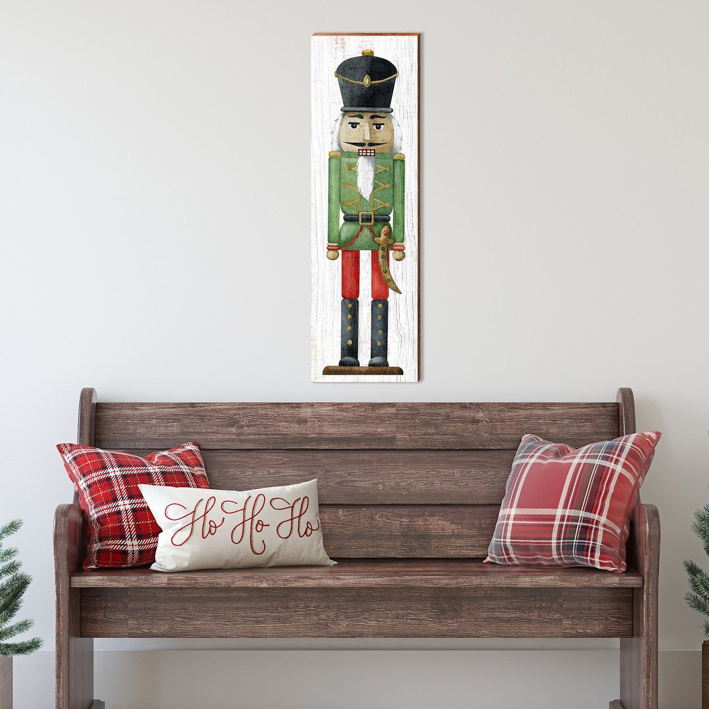 Nutcracker Christmas Sign | Wall Art Print on Real Wood