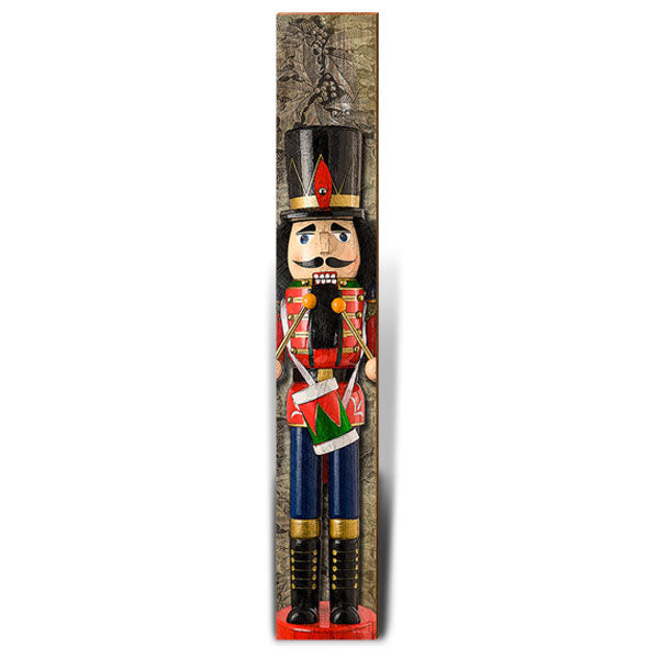Nutcracker Drummer | Wall Art Print on Real Wood
