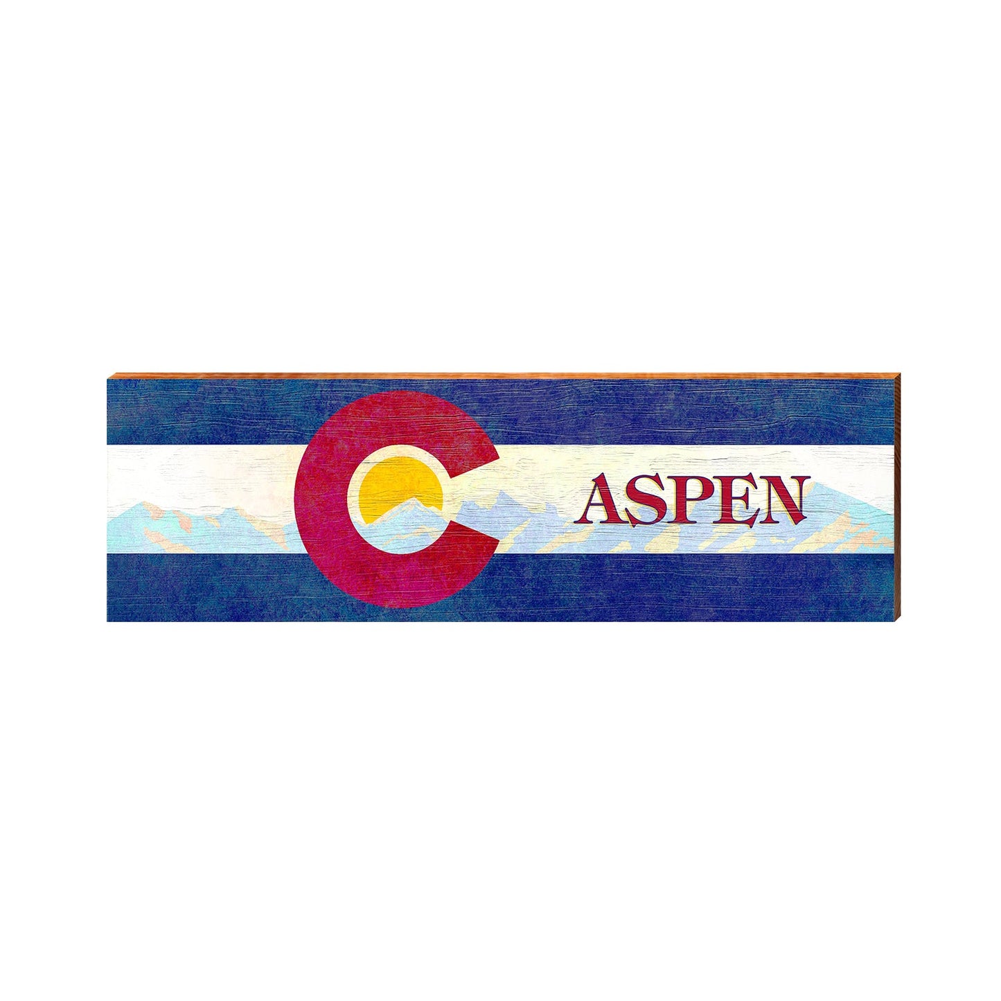 Colorado Flag Aspen | Real Wood Art Print