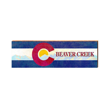 Colorado Flag Beaver Creek | Real Wood Art Print