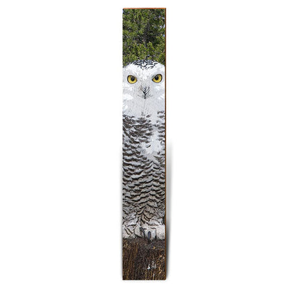 Horned Owl Large | Wall Art Print on Real Wood