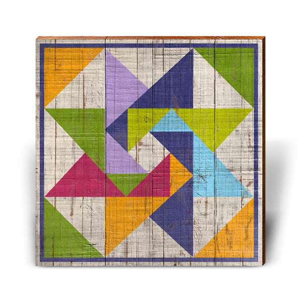 Color Spectrum Barn Quilt-Mill Wood Art