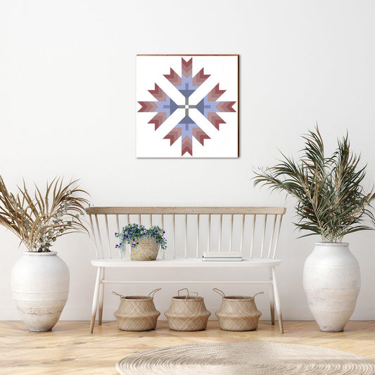 Southern White Barn Quilt Wooden Sign | Wall Art Print on Real Wood