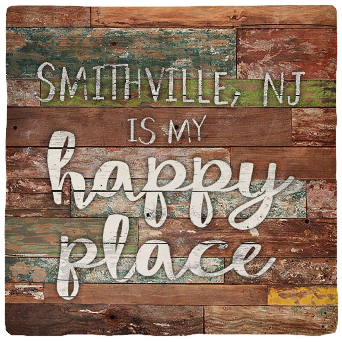 Smithville, New Jersey is My Happy Place | Absorbent Ceramic Drink Coaster