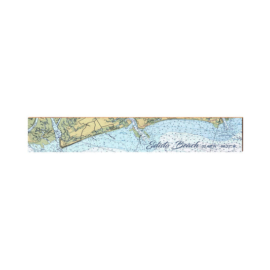 Edisto Beach NOAA Chart Map | Real Wall Art Print | Wall Art Print on Real Wood