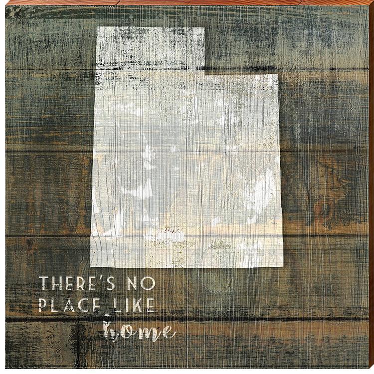 Utah | There's No Place Like Home | Wall Art Print on Real Wood