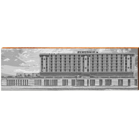 Flagship | Wall Art Print on Real Wood