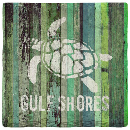 Gulf Shores Sea Turtle Orange Boards | Absorbent Ceramic Drink Coaster