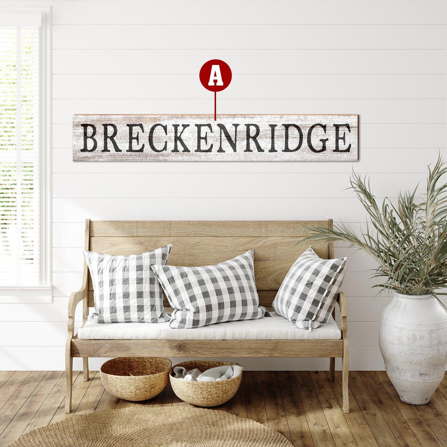 Customizable City & Town Name Wall Art I Wall Art Print on Real Wood