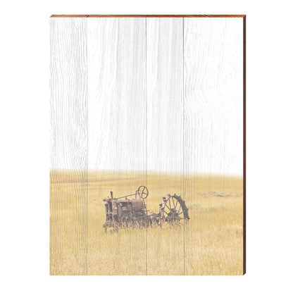 Bohemian Tractor | Wall Art Print on Real Wood