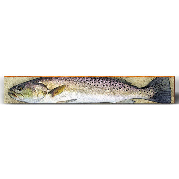 Speckled Trout Large | Wall Art Print on Real Wood