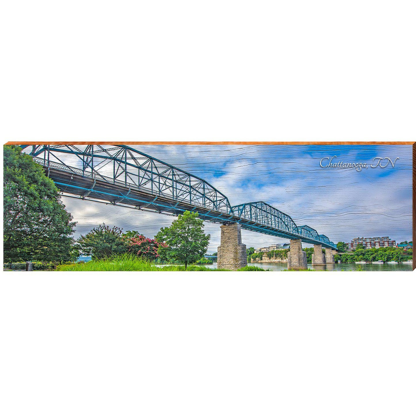 Chattanooga Bridge | Wall Art Print on Real Wood